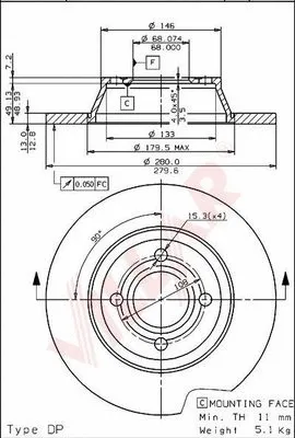 Brake Disc (628.1707)