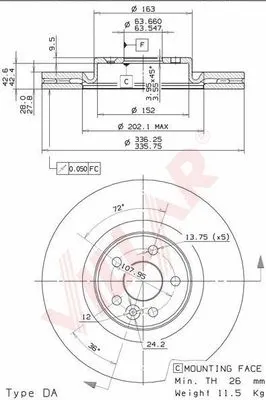 Brake Disc (628.2176)