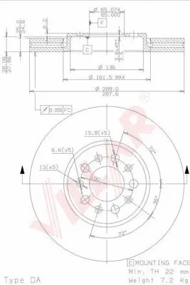 Brake Disc (628.1705)