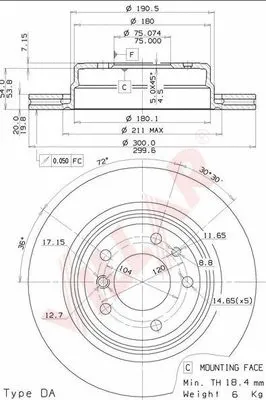 Brake Disc (628.2161)