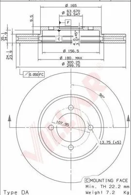 Brake Disc (628.2033)