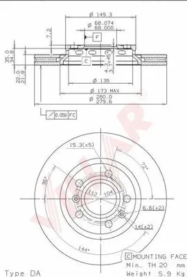 Brake Disc (628.2184)