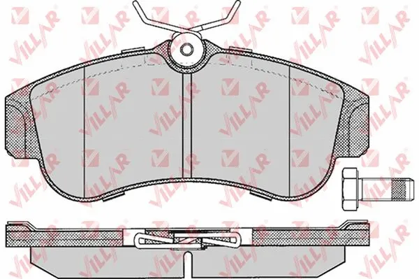 Brake Pad Set, disc brake (626.0355)