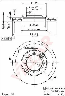Brake Disc (628.1410)