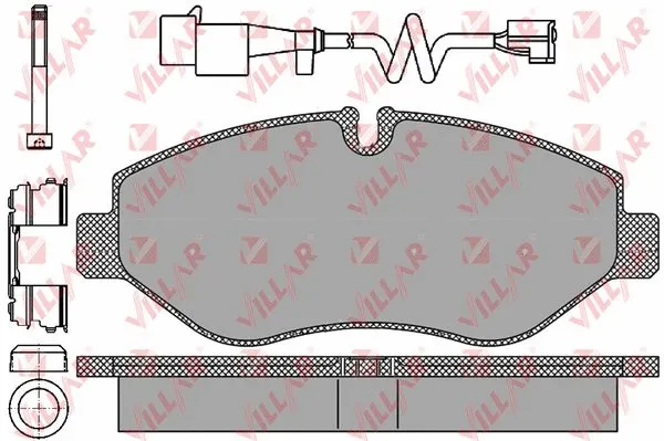 Brake Pad Set, disc brake (626.1297B)