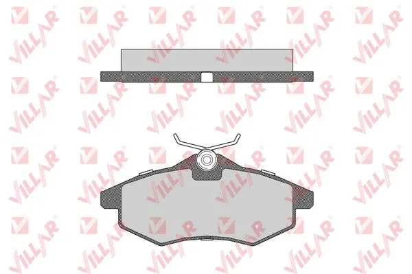 Brake Pad Set, disc brake (626.0805)