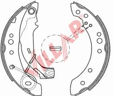Brake Shoe Set (629.0785)