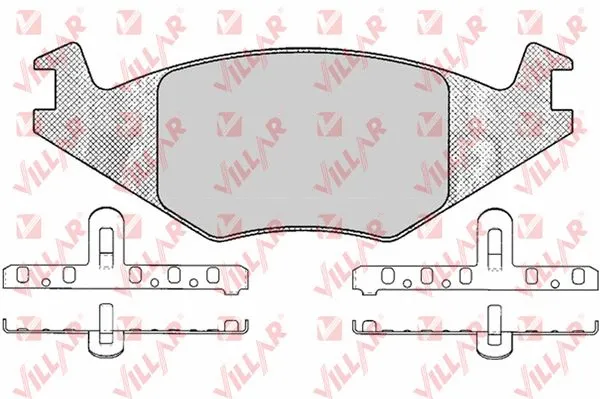 Brake Pad Set, disc brake (626.0223)