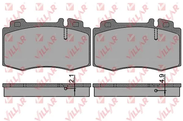 Brake Pad Set, disc brake (626.0849)