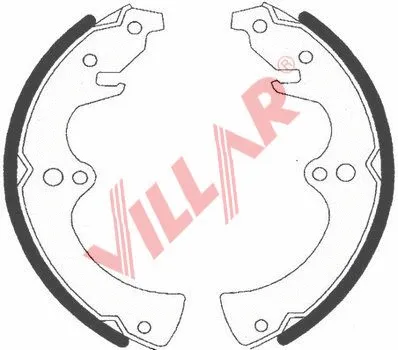 Brake Shoe Set (629.0736)
