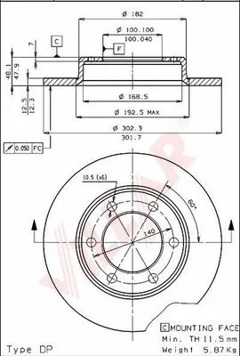 Brake Disc (628.1646)