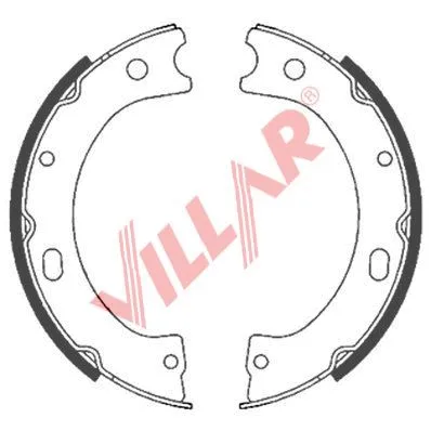 Brake Shoe Set, parking brake (629.0854)