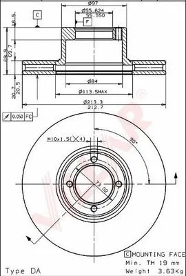 Brake Disc (628.1720)