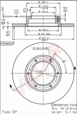 Brake Disc (628.1010)