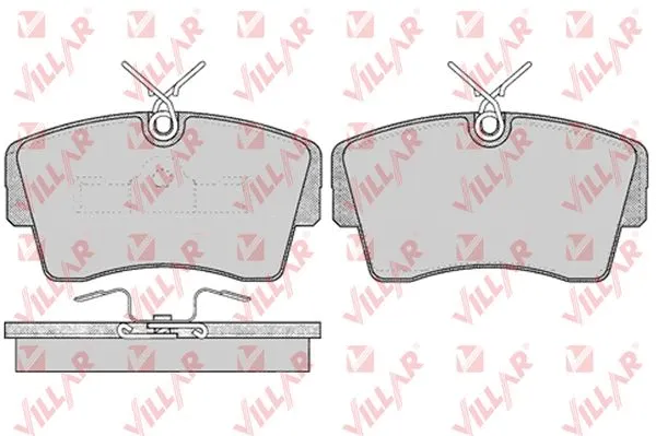 Brake Pad Set, disc brake (626.0262)