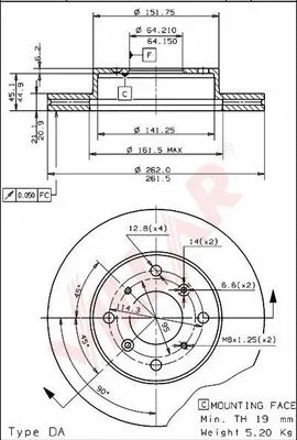 Brake Disc (628.1940)