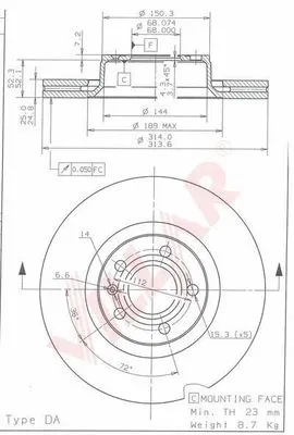 Brake Disc (628.1776)