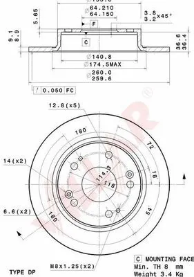 Brake Disc (628.2144)