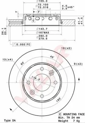 Brake Disc (628.2076)