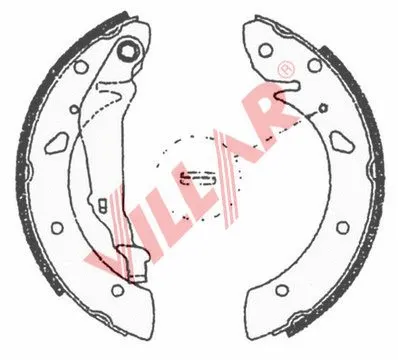 Brake Shoe Set (629.0706)
