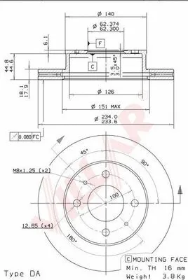 Brake Disc (628.1865)