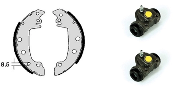 Brake Shoe Set (608.8278)