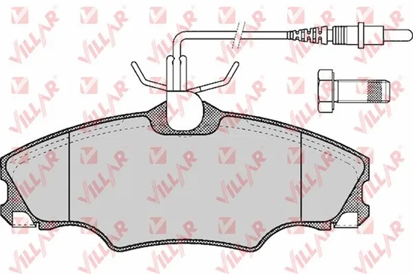 Brake Pad Set, disc brake (626.0619)