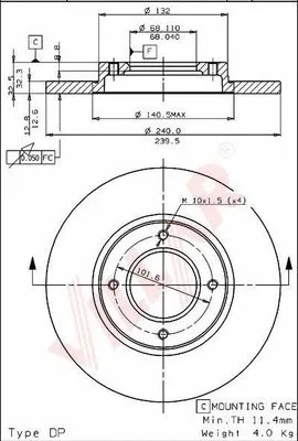 Brake Disc (628.1904)