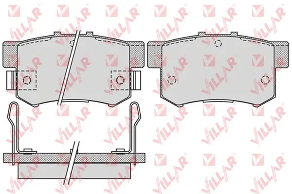 Brake Pad Set, disc brake (626.1014)