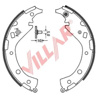Brake Shoe Set (629.0860)