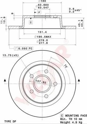 Brake Disc (628.2067)