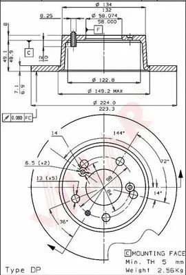 Brake Disc (628.1378)