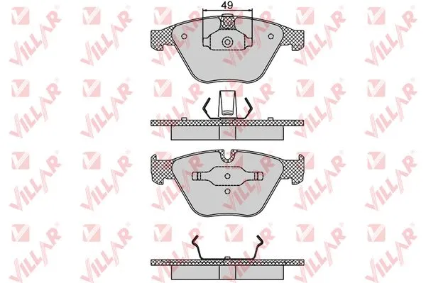 Brake Pad Set, disc brake (626.1193)