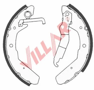 Brake Shoe Set (629.0617)