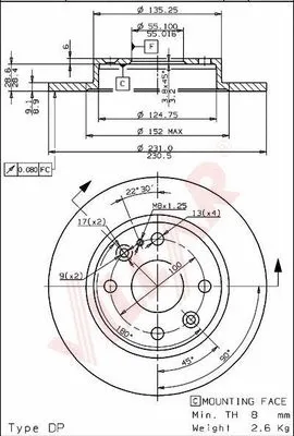 Brake Disc (628.1350)