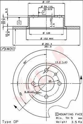 Brake Disc (628.0144)