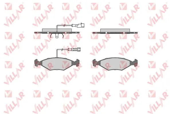 Brake Pad Set, disc brake (626.0680)