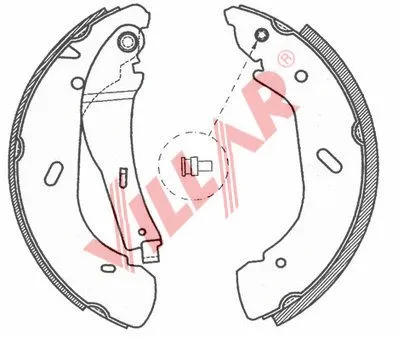 Brake Shoe Set (629.0788)