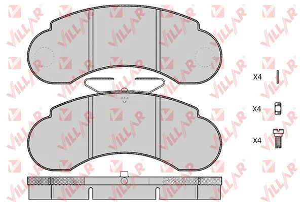 Brake Pad Set, disc brake (626.0415)