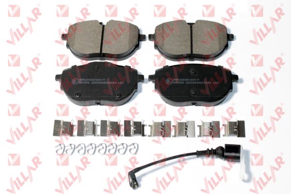 Brake Pad Set, disc brake (626.2254AK)