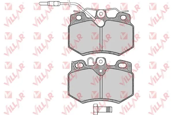Brake Pad Set, disc brake (626.0282)
