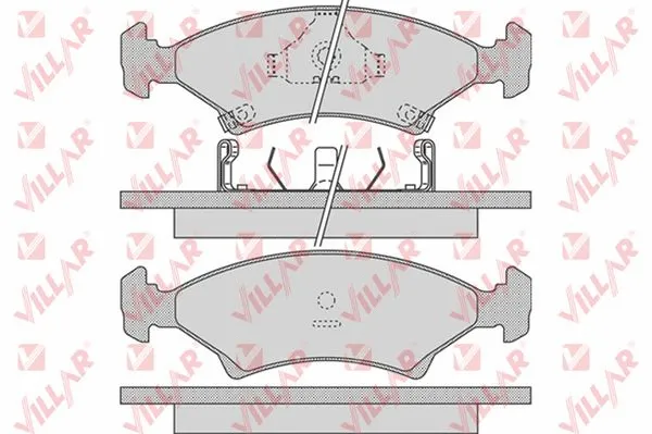 Brake Pad Set, disc brake (626.0737)