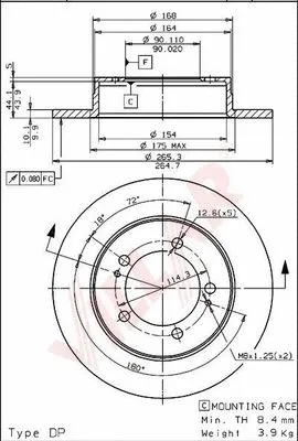 Brake Disc (628.1244)