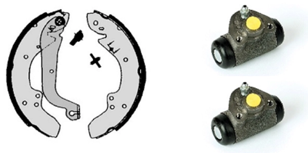 Brake Shoe Set (608.8381)