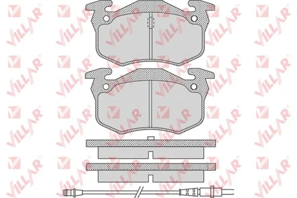 Brake Pad Set, disc brake (626.0738)