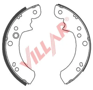 Brake Shoe Set (629.0653)
