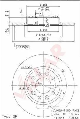 Brake Disc (628.1844)