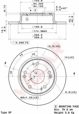 Brake Disc (628.2069)