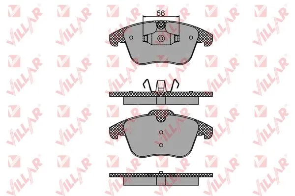 Brake Pad Set, disc brake (626.1486)