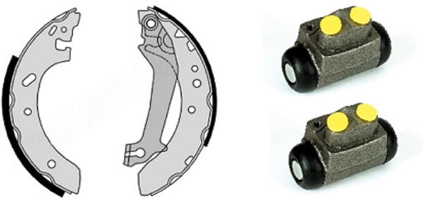 Brake Shoe Set (608.7998)